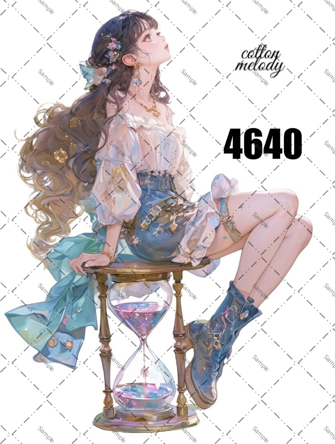 original sticker no.4640 人物贴纸 原创贴纸 原创人物贴纸 装饰贴纸 cotton melody - 贴纸 - 纸 