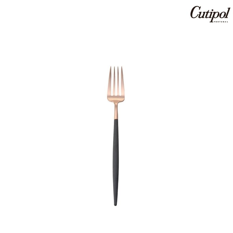 葡萄牙Cutipol GOA系列黑玫瑰金21.5cm主餐叉 - 餐刀/叉/匙组合 - 不锈钢 黑色