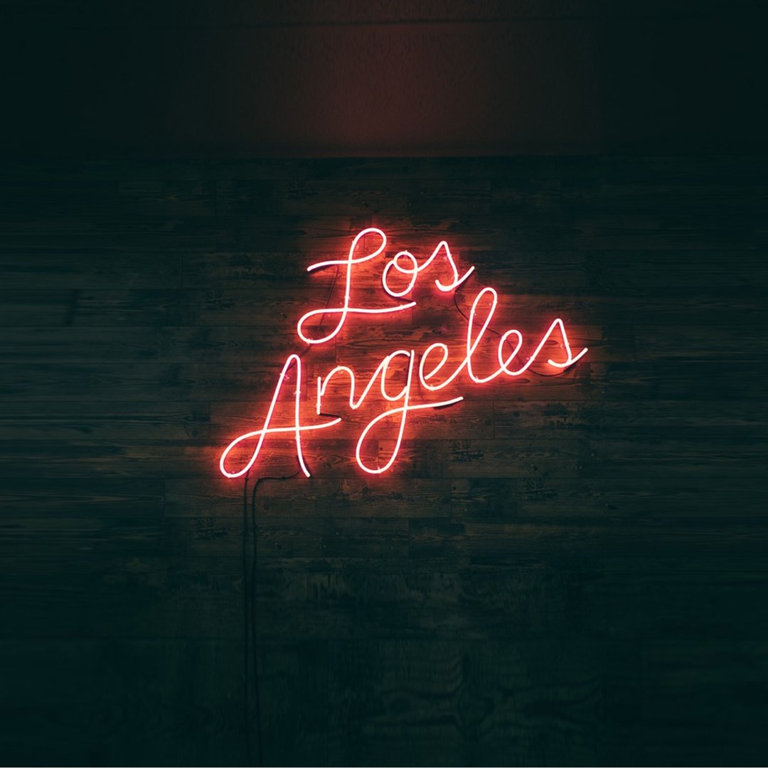 洛杉矶 发光字 Los Angeles Neon Sign 广告 招牌 墙灯 - 灯具/灯饰 - 压克力 透明