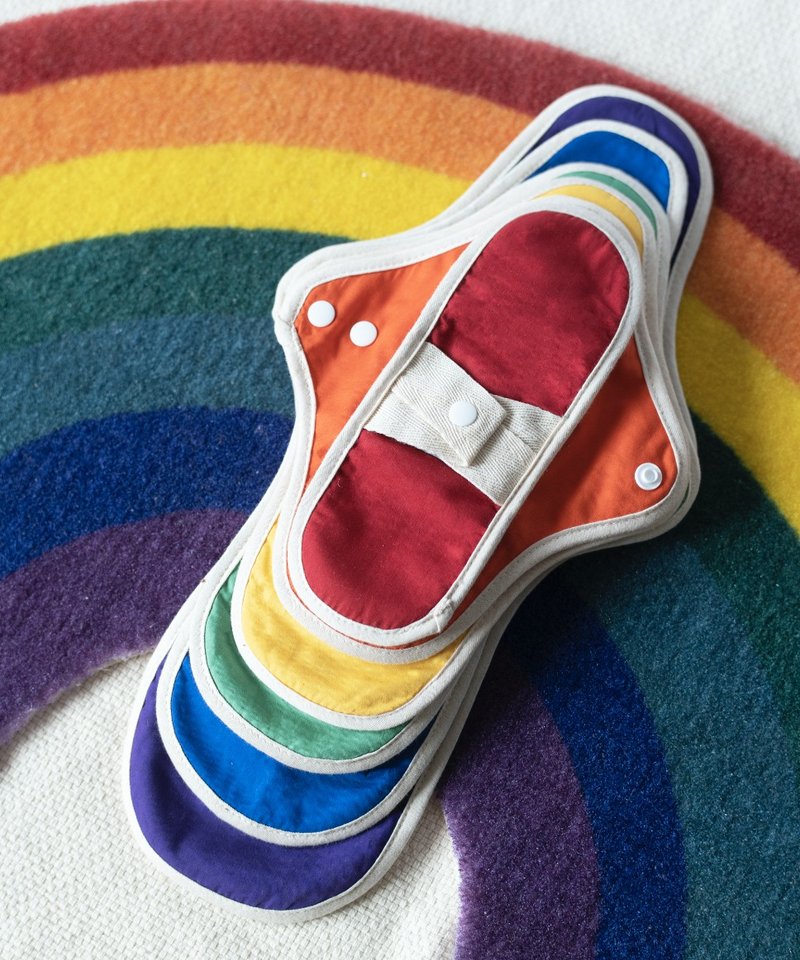 Loulou pride cloth pads set (6 pieces) - 生理用品 - 棉．麻 多色