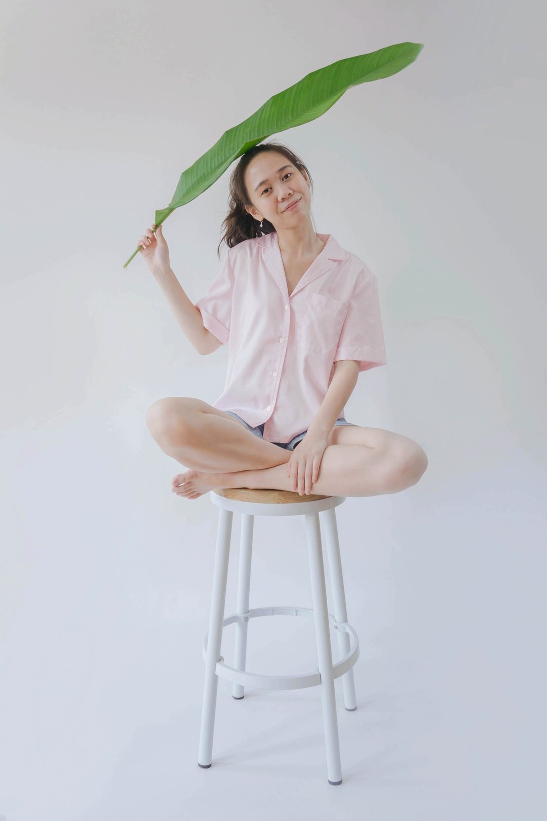 Pink Short Sleeved Pajamas Top - 居家服/睡衣 - 其他材质 粉红色