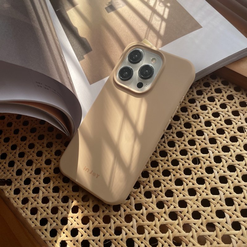 iPhone 16 / 15系列 可拆式 Urban Basic 鲜奶茶 背绳防摔壳 - 手机壳/手机套 - 塑料 卡其色
