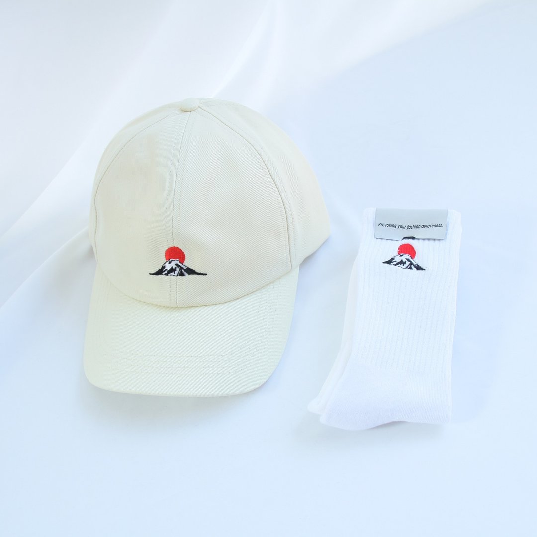 Goody Bag - 白富士山 双峰帽袜组合 - 其他 - 棉 多色