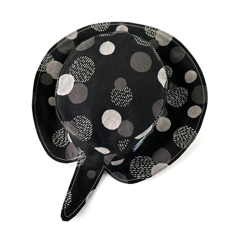 设计款SR1811d - 【魟鱼造型】纯棉渔夫帽#D款 - 帽子 - 棉．麻 黑色