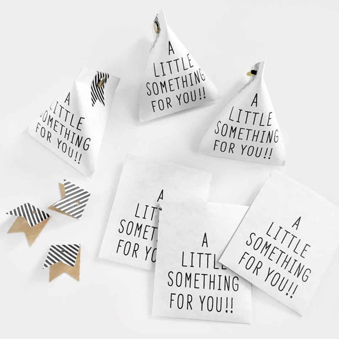 日本 KNOOP WORKS LITTLE SOMETHING 迷你礼物袋 (白) - 包装材料 - 纸 白色