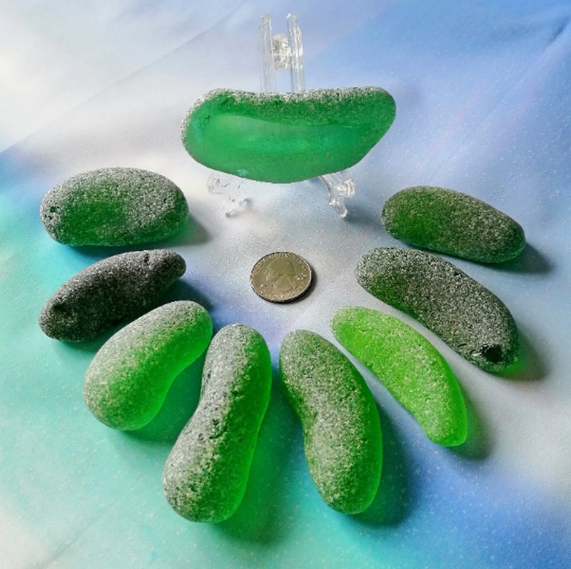 我只卖真正的正品海玻璃 - 陶艺 - 玻璃 绿色