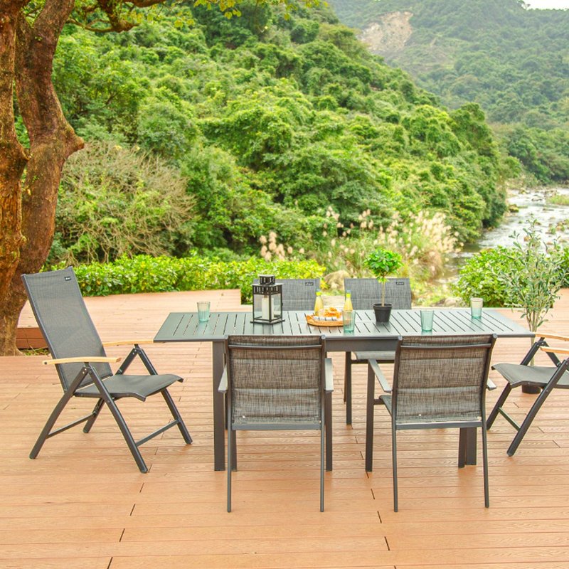 Lagoon海边延伸桌150 - 餐桌/书桌 - 铝合金 