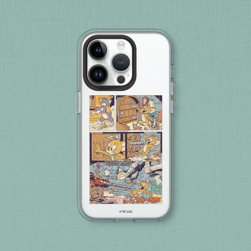 Clear透明防摔手机壳∣汤姆猫与杰利鼠/复古漫画风 for iPhone - 手机配件 - 塑料 透明