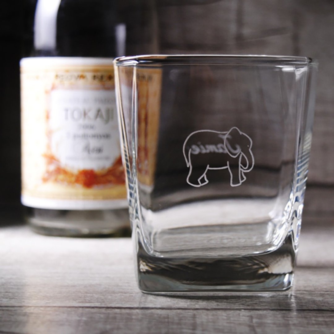 定制化礼物295cc【大象杯】杜拜之旅 Elephant 威士忌杯 - 酒杯/酒器 - 玻璃 咖啡色