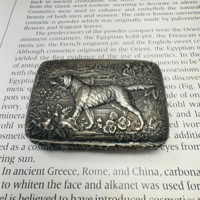 猎狗烟盒、鼻烟盒1940-1950年代 - 其他 - 其他金属 