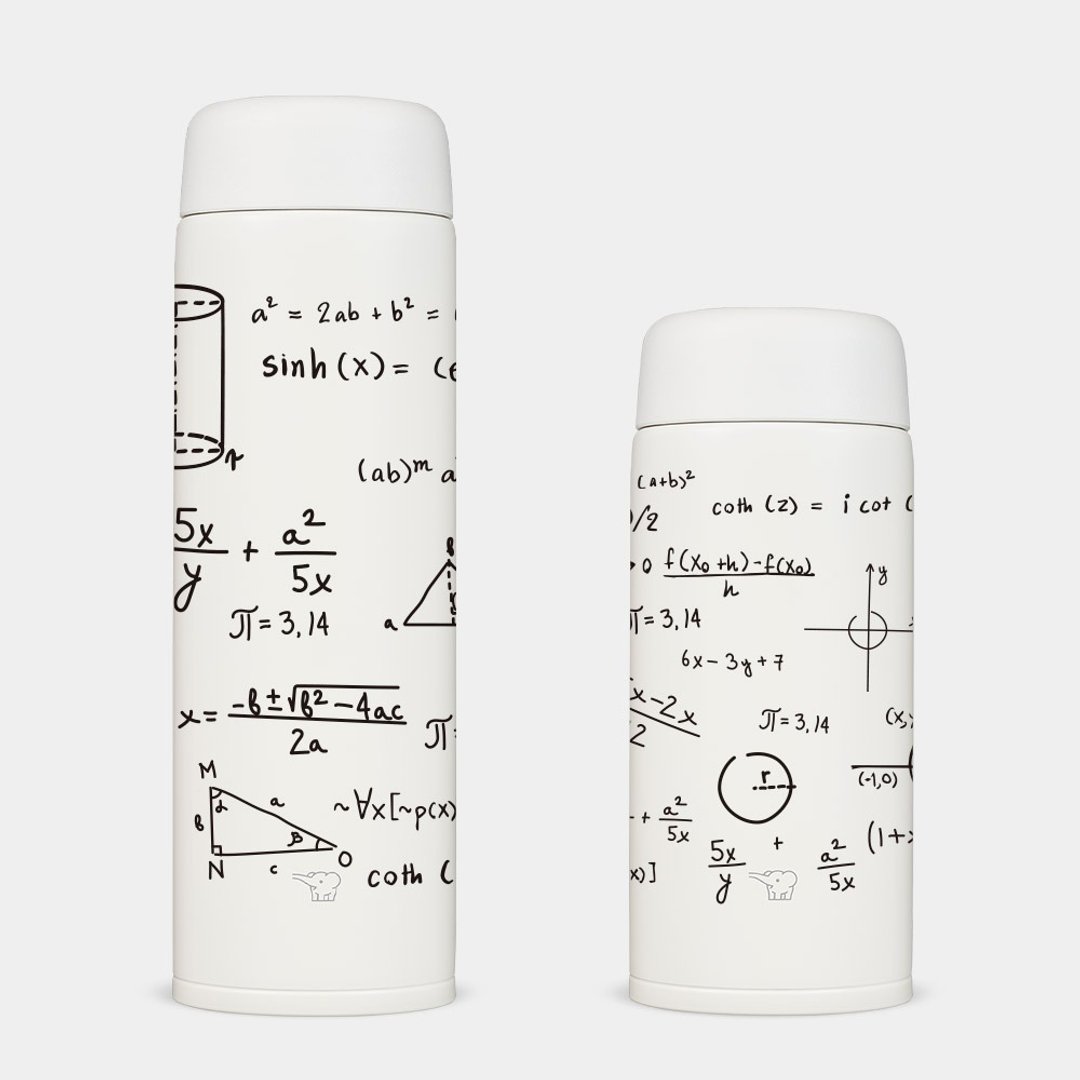 数学 公式 math 日本象印不锈钢 保温杯 保温瓶 环保杯 共 6 色 037 - 保温瓶/保温杯 - 不锈钢 白色