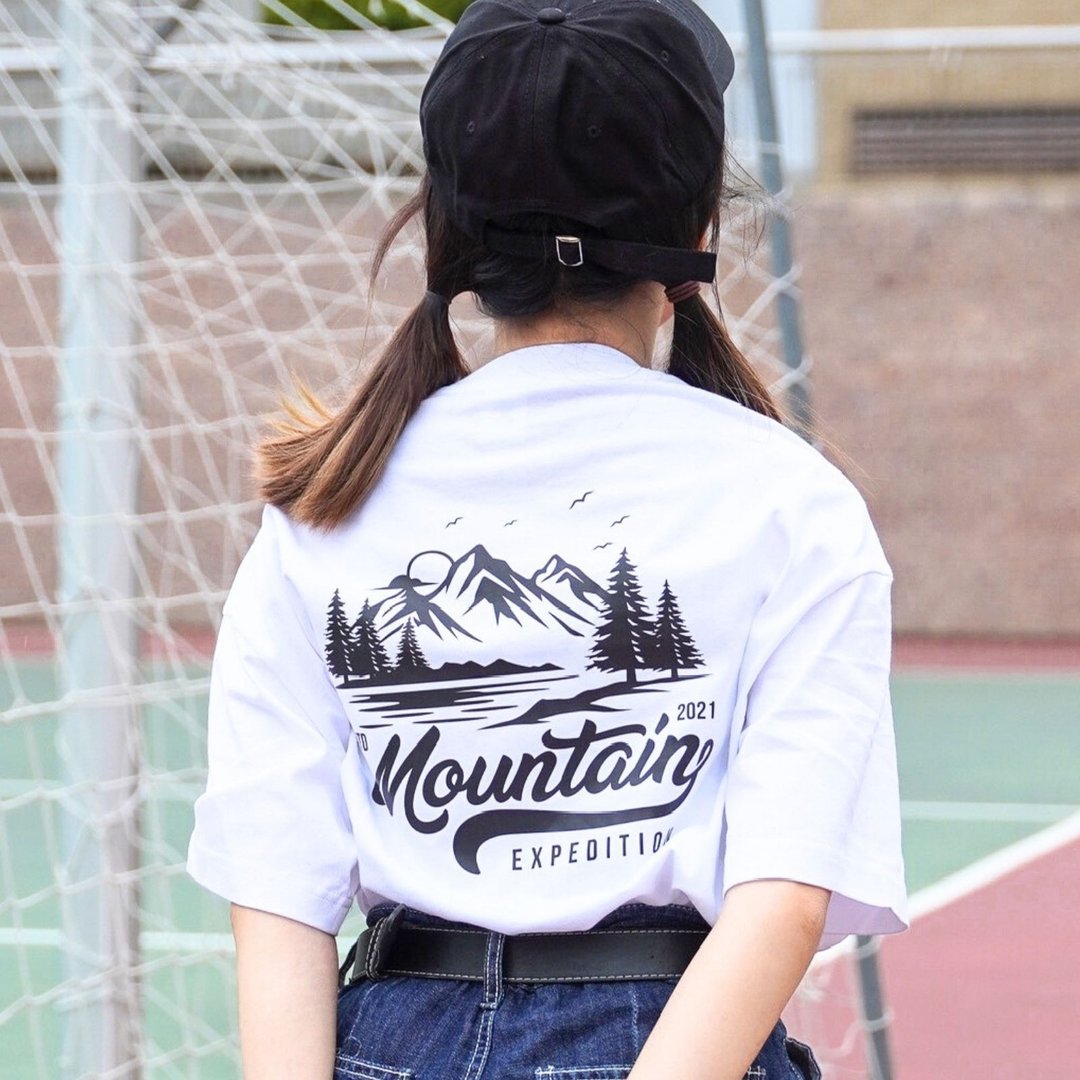 【CREEPS】Mountain Expedition 宽松重磅印花T恤 210g - 男装上衣/T 恤 - 棉 多色