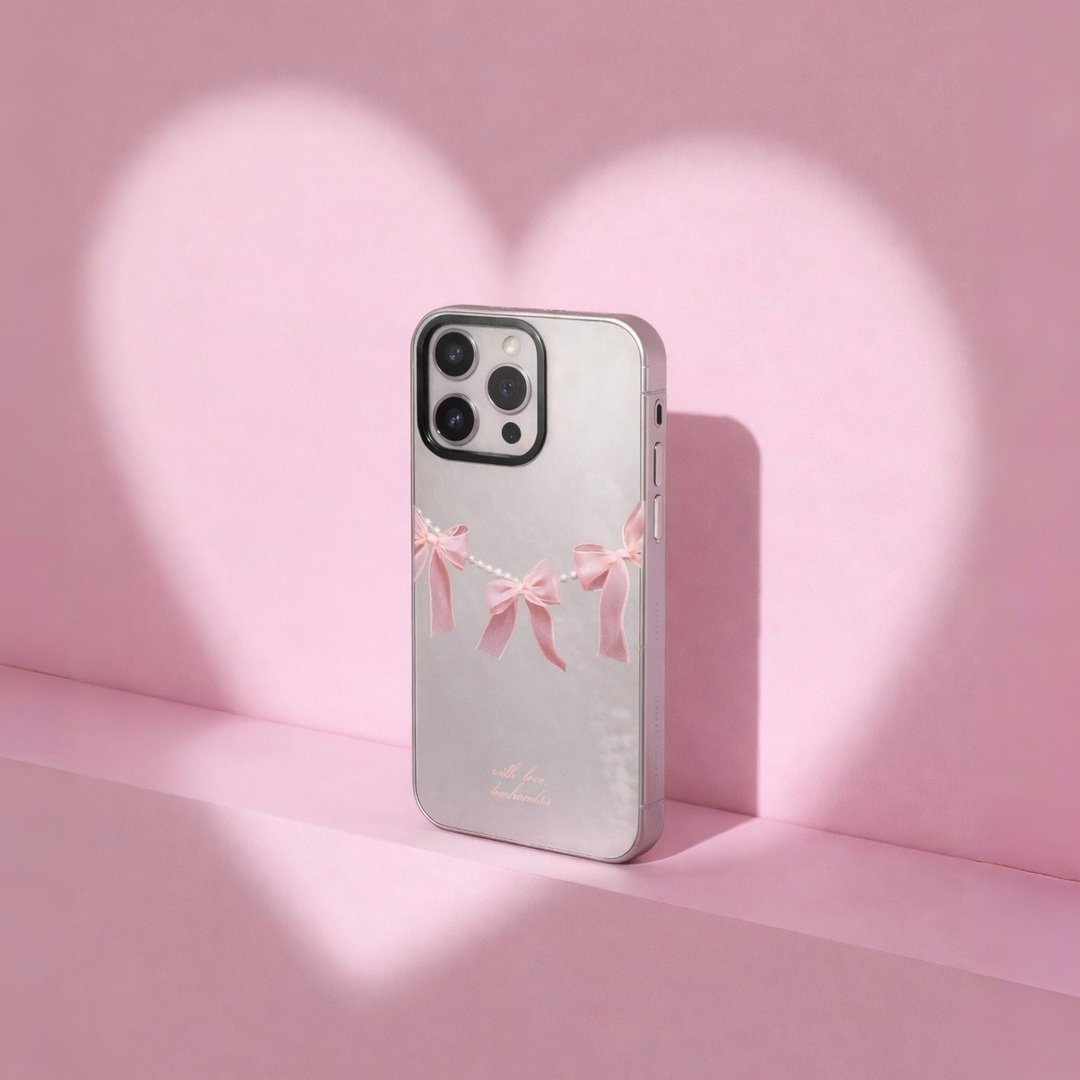 【On The Girl's Date!】银框镜面 MagSafe iPhone Case - 手机壳/手机套 - 其他材质 