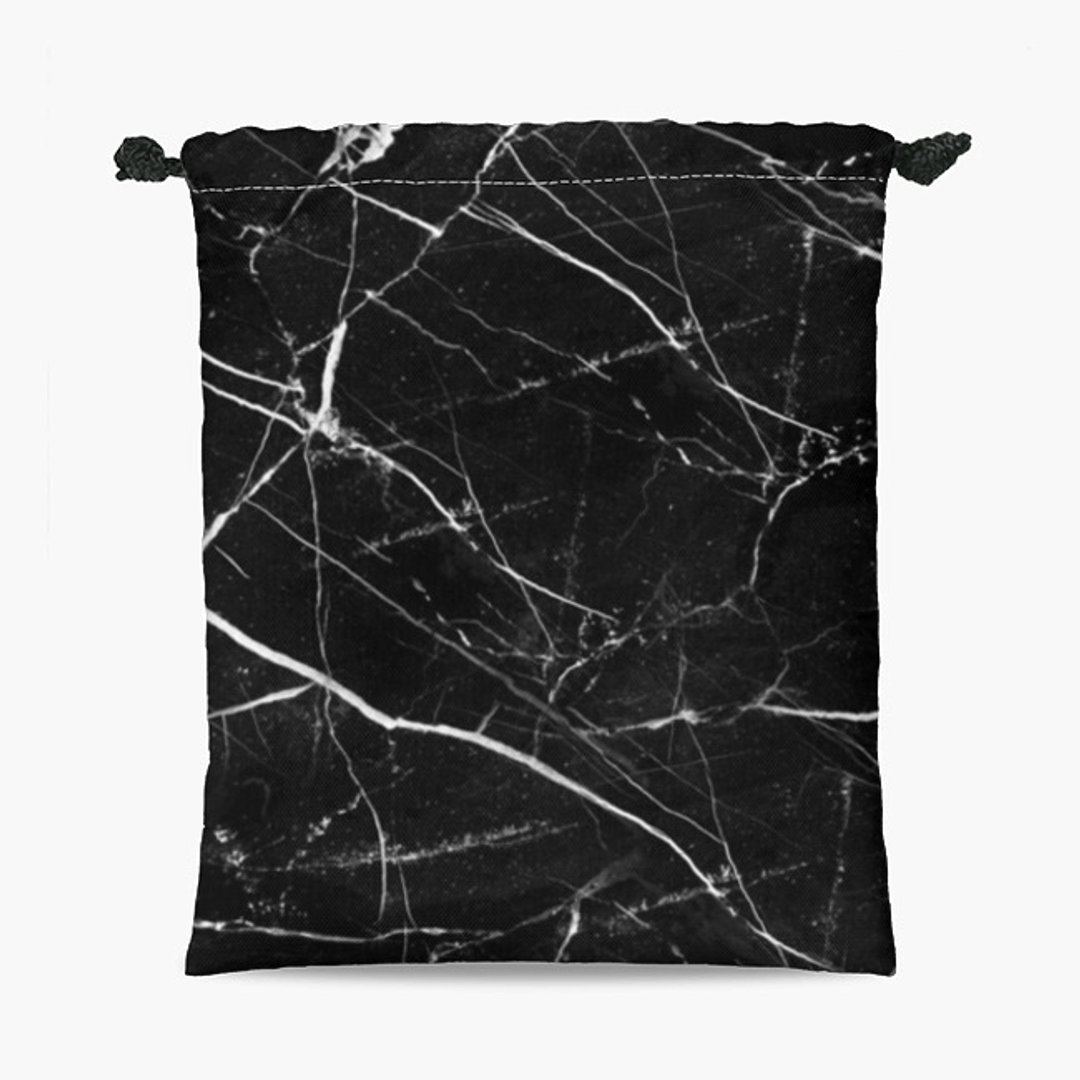 Drawstring Pouch - 束口袋 - Black Marble - 化妆包/杂物包 - 其他材质 