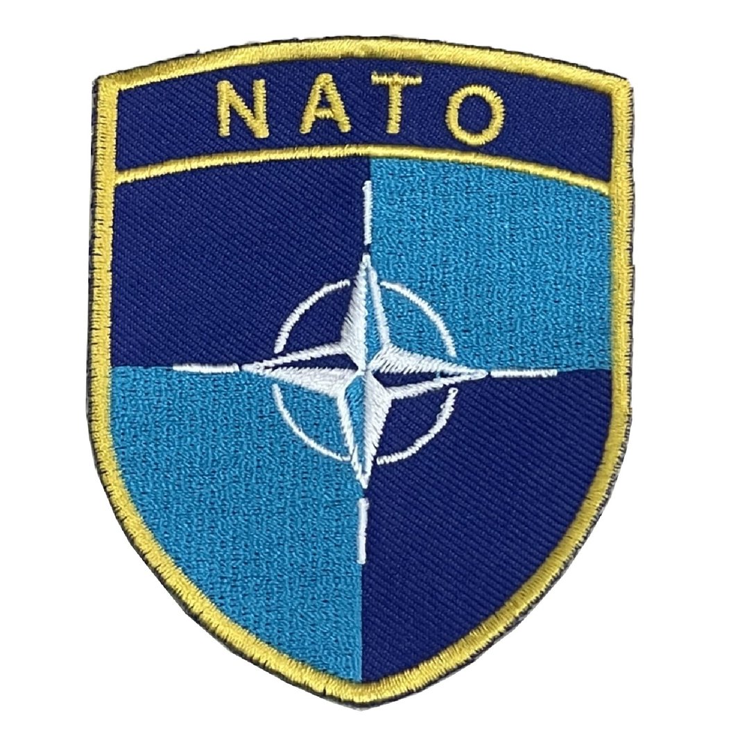 北大西洋公约组织 NATO刺绣 北约布章 贴布 布标 烫贴 徽章 肩章 - 徽章/别针 - 绣线 多色