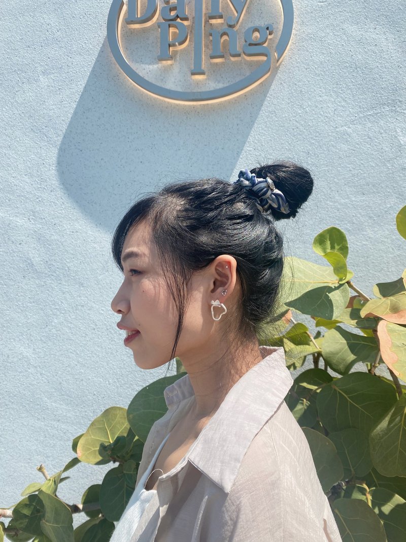 Outline Earring  山的轮廓 耳环 - 耳环/耳夹 - 纯银 银色