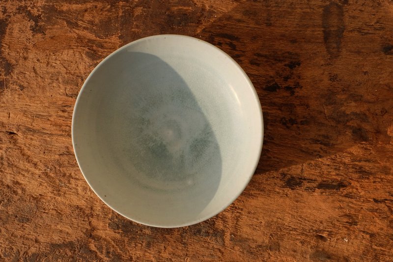 湖水蓝深盘 - 茶具/茶杯 - 瓷 白色