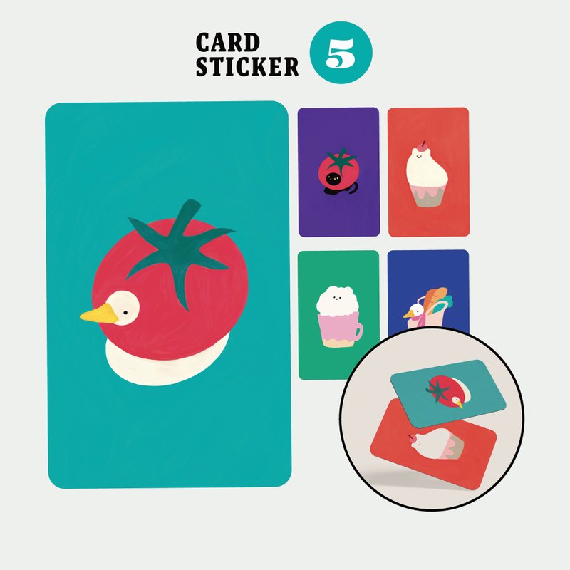 Erdy 的卡片贴纸系列 5（1 张） - 贴纸 - 纸 粉红色