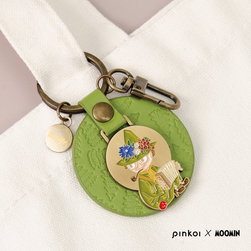 【Pinkoi x Moomin】质感皮革钥匙圈 / 史力奇 Snufkin - 钥匙链/钥匙包 - 纸 