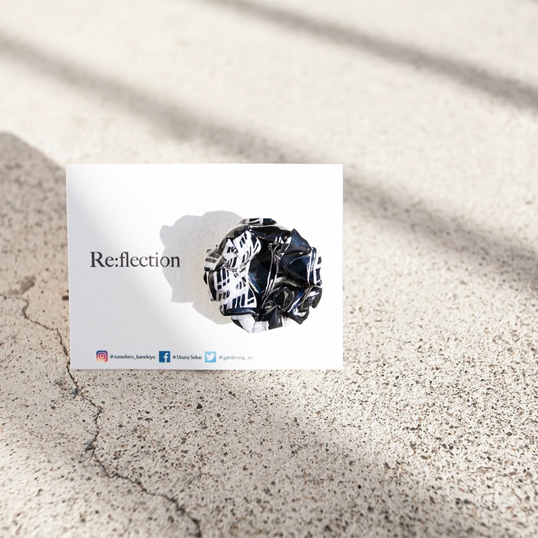 Blossom brooch(black) - 胸针 - 纸 黑色