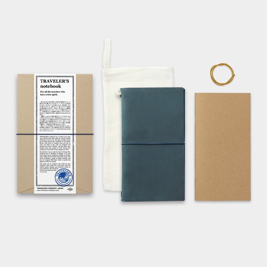 Traveler's Notebook - 蓝 - 笔记本/手帐 - 纸 蓝色