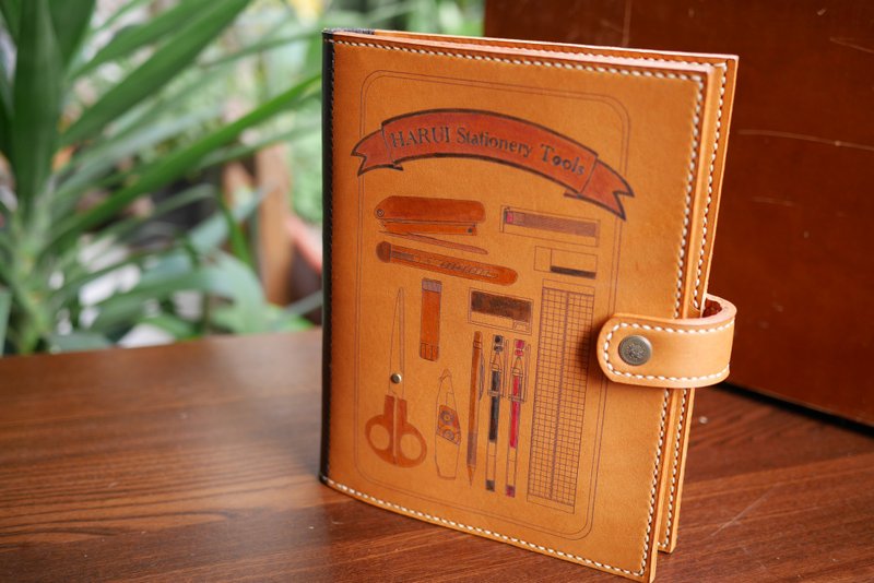 【春猪工具书】 文具书 Harui Stationery Tools - 其他 - 真皮 橘色