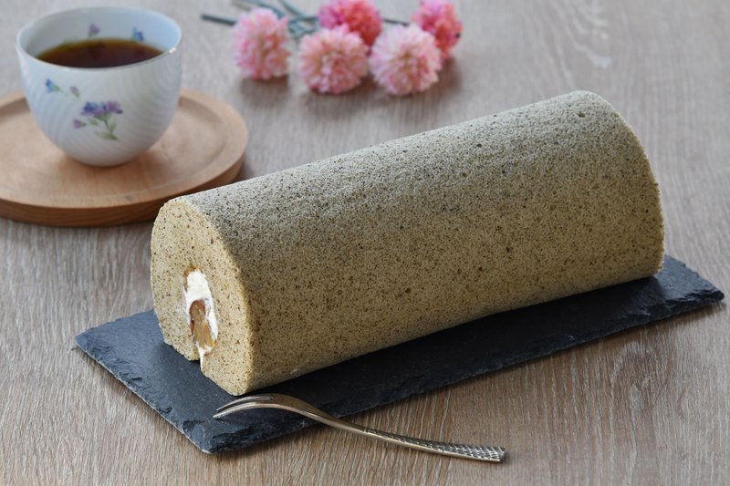 奈良樱手作-伯爵红茶栗子卷 生乳卷 不甜腻 - 蛋糕/甜点 - 其他材质 粉红色