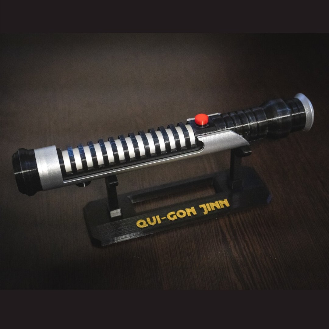 Qui-Gon Jinn's lightsaber | Star Wars Replica | Star Wars Inspired Cosplay - 摆饰 - 塑料 银色