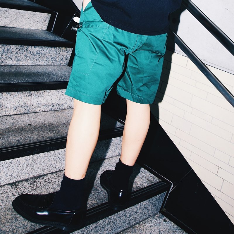 【XRAGE X 猎人HUNTER×HUNTER联名】小杰短裤 - 男士短裤 - 棉．麻 黑色