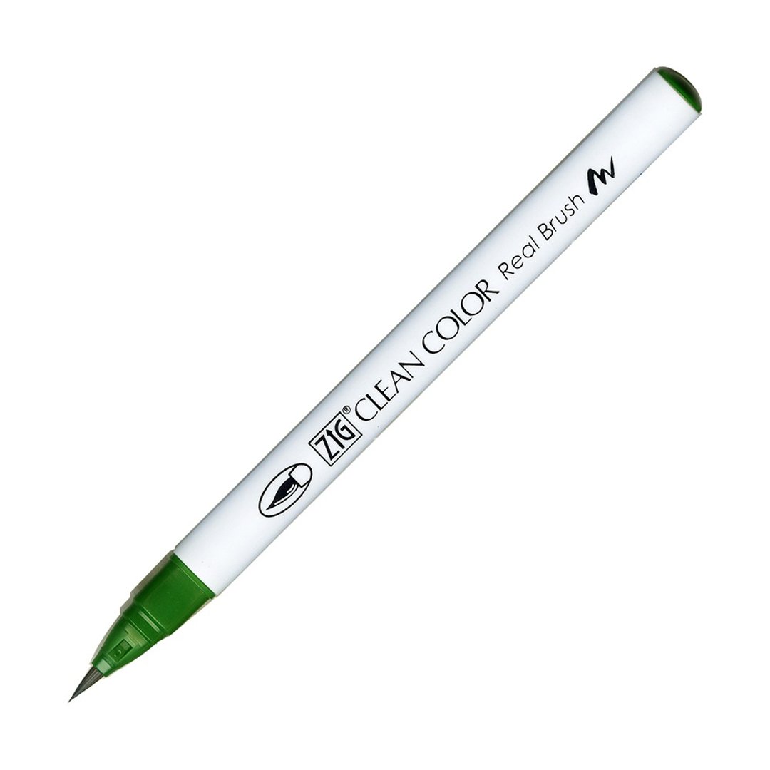 【Kuretake 日本吴竹】ZIG 彩绘毛笔 Deep Green - 其他书写用品 - 塑料 绿色