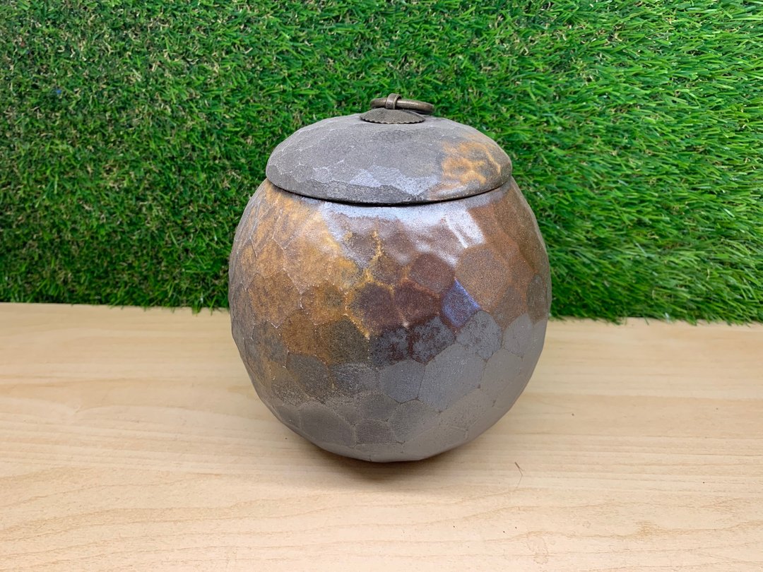 切削素烧茶仓 l 柴烧 - 茶具/茶杯 - 陶 多色