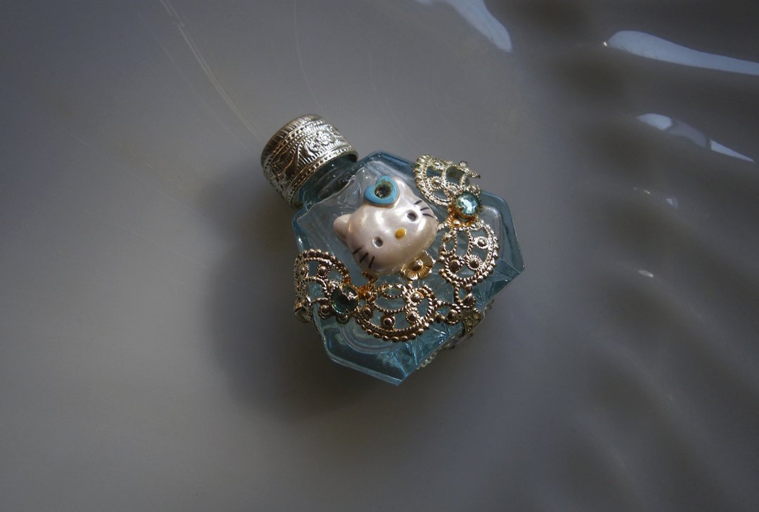 【老时光 OLD-TIME】早期捷克精致手工制作随身香水瓶#KITTY - 摆饰 - 其他材质 