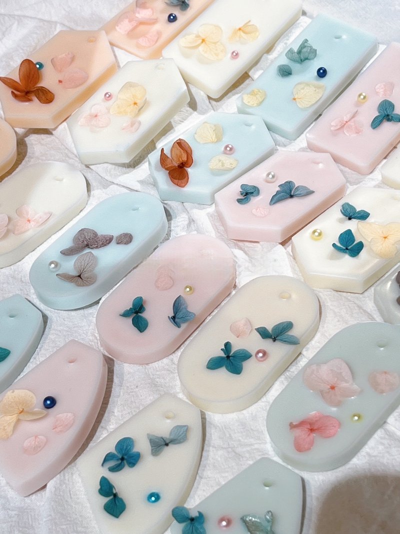 迷你花卉香氛蜡片/婚礼小物/定制化礼物 - 香薰/精油/线香 - 蜡 白色