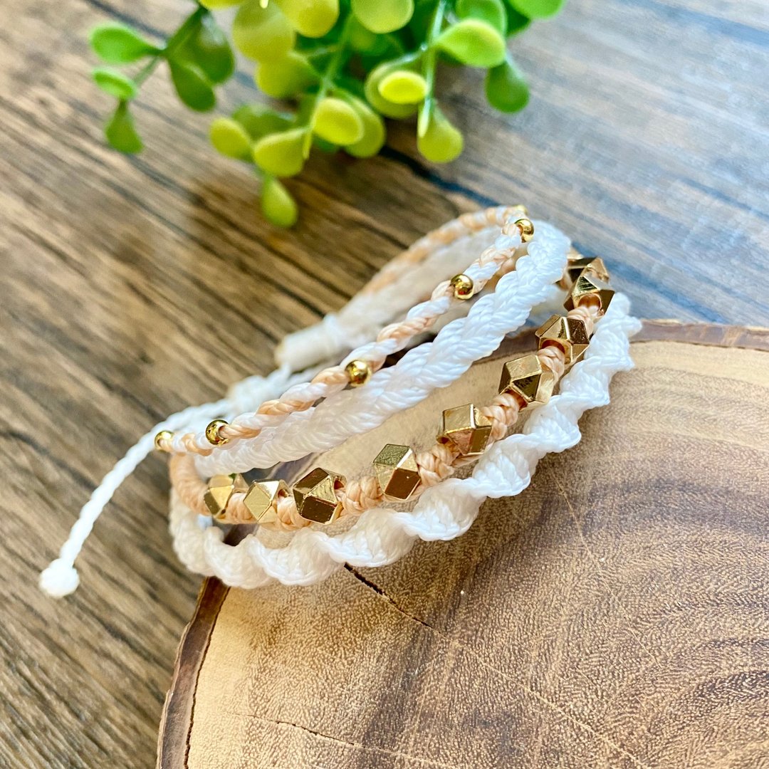 小藻 | 手工防水蜡线 | 休闲时尚 - 手链/手环 - 棉 