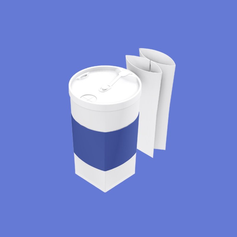 FOFOCUP 台湾创意可折叠16oz折折杯(蓝紫) - 其他杯子 - 塑料 蓝色