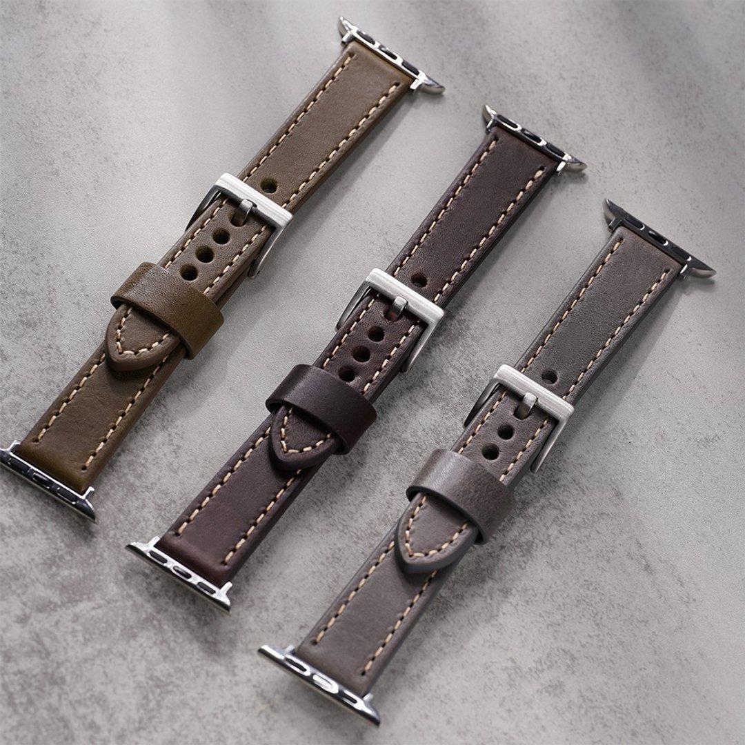 Apple watch - 【限量 植鞣革】手工表带 - 表带 - 真皮 