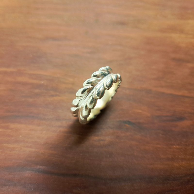 时晴金工  | 加冕的桂冠  | 银戒 - 戒指 - 纯银 银色