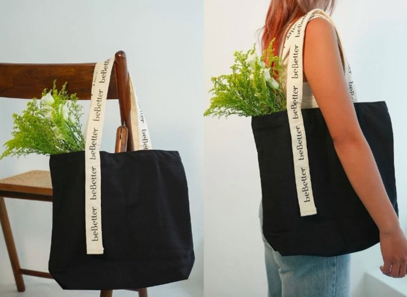 be Better Bag 好喜欢托特包_让日常尽情装进更多的喜欢 - 手提包/手提袋 - 其他人造纤维 黑色