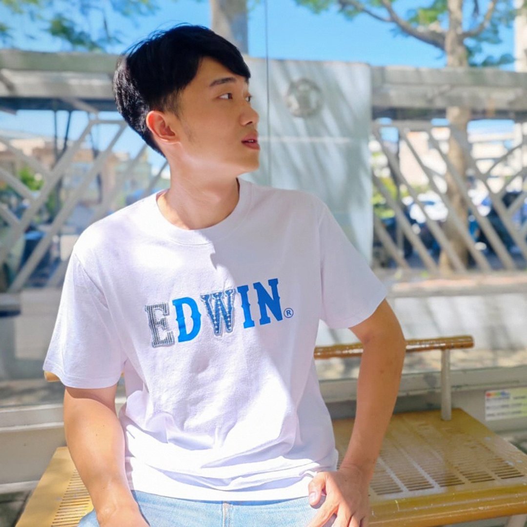 EDWIN 男装 再生系列 CORE 回收布 LOGO 短袖 T 恤 (白色) #上衣 - 男装上衣/T 恤 - 棉 白色