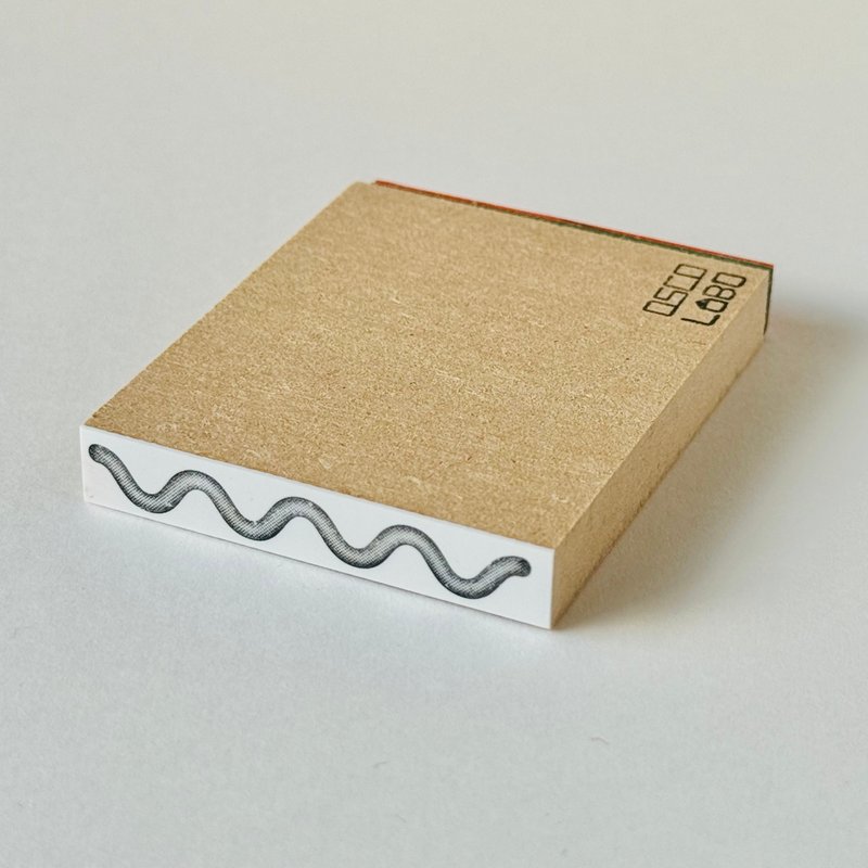 形状×图样 线条 弯弯霓虹【shape x pattern line: snaky neon】 - 印章/印台 - 橡胶 