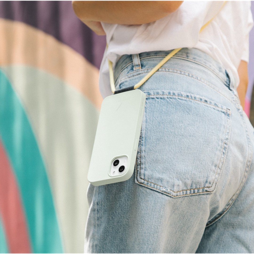 Naitve Union | CLIC POP 系列 iPhone13 背绳磁吸手机壳-薄荷绿 - 手机壳/手机套 - 硅胶 绿色