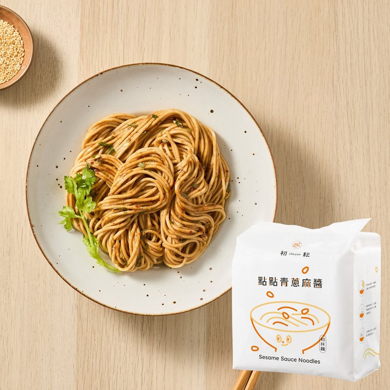初耘-初拌面 点点青葱麻酱 (4入/袋) - 面/面线/米粉 - 其他材质 