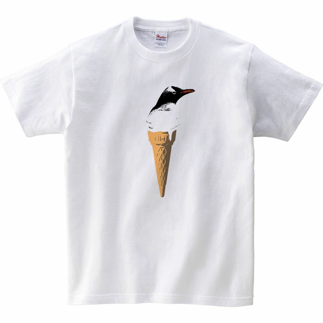 Kids T-shirt / cool biz penguin 2 - 童装上衣 - 棉．麻 白色