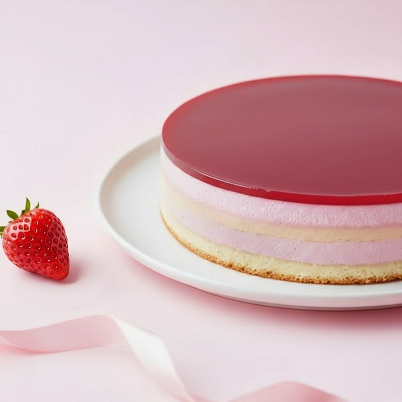【凯蜜菲Kaimifei】草莓之恋慕斯蛋糕 - 蛋糕/甜点 - 纸 红色