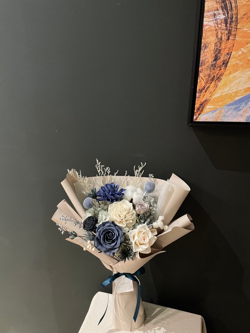 【定制化】永生花束 中款花束 永生花礼 初日花艺 - 干燥花/捧花 - 植物．花 