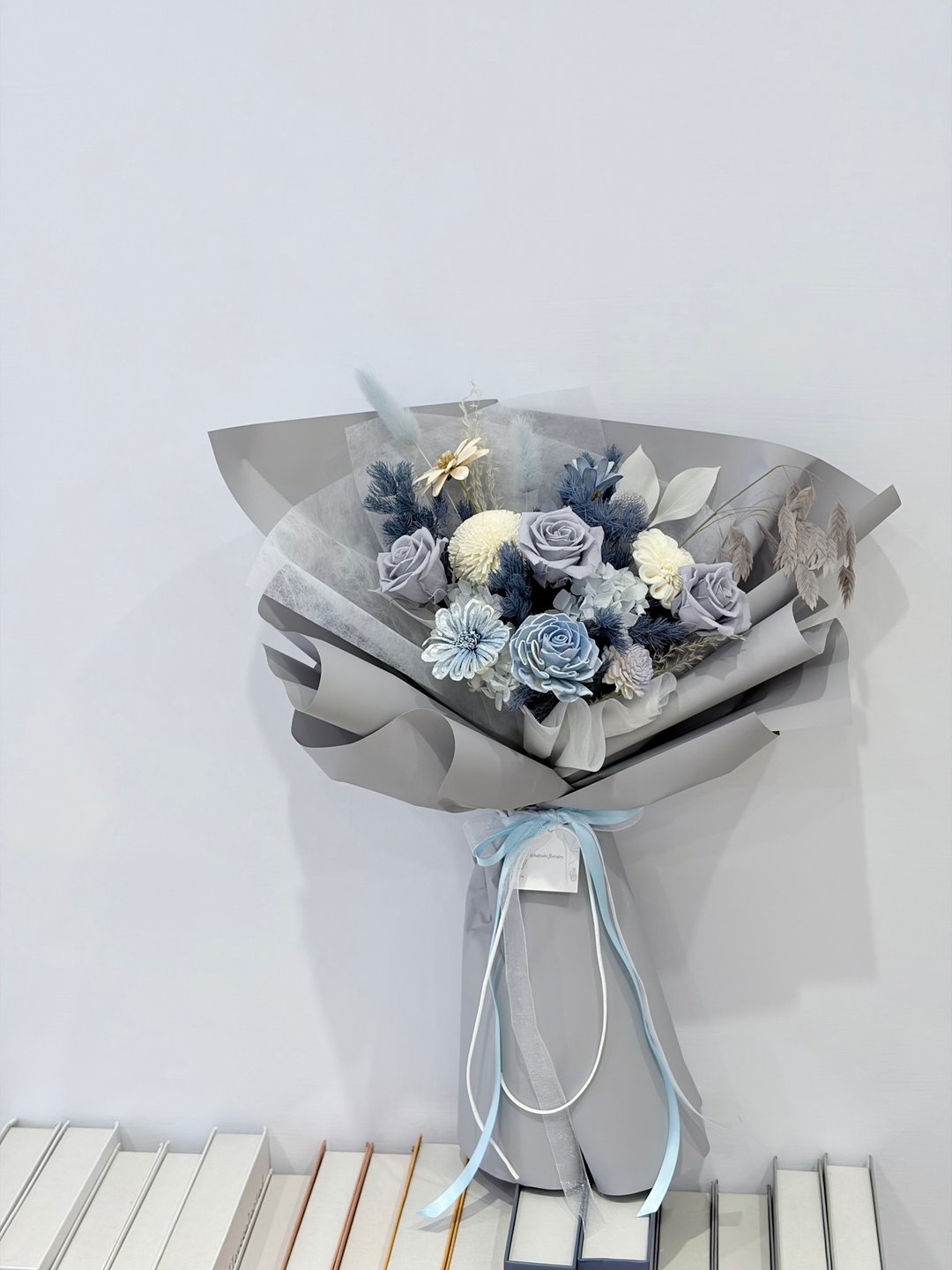 【定制化】永生花束 中款花束 永生花礼 初日花艺 - 干燥花/捧花 - 植物．花 