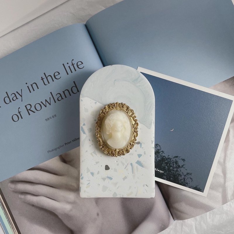 Meng N. 香氛周边 | 浮雕像水磨石拱门扩香石 - 蜡烛/烛台 - 其他材质 