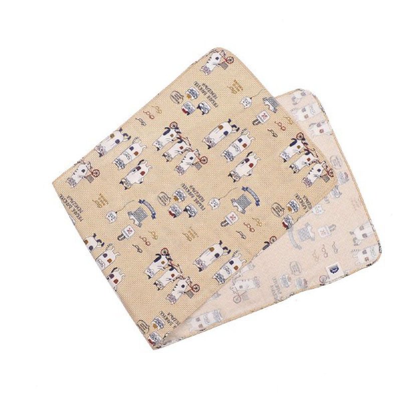 Kusuguru Japan -NEKOMARUKE 猫丸系列 干湿两用 纱布毛巾 黄色 - 毛巾浴巾 - 棉．麻 黄色