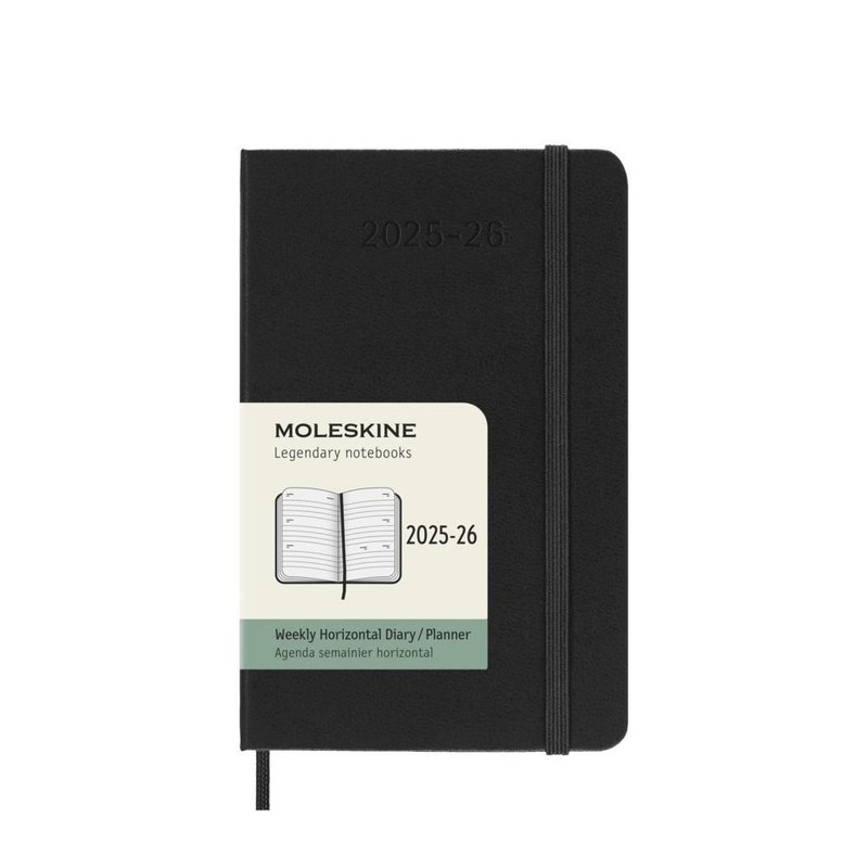 【MOLESKINE】2025-2026 横式周记手帐 / 18M / 硬壳 - 笔记本/手帐 - 纸 