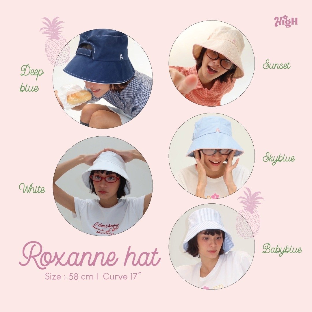 Roxanne Hat - 帽子 - 棉 白色